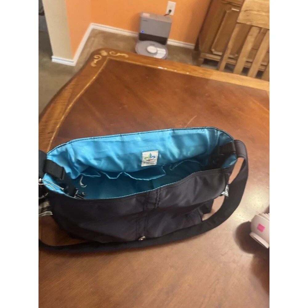 Baby Diaper Bag Kalencom Laminated Buckle Bag Black Gold Changing Pad Bottle Bag
